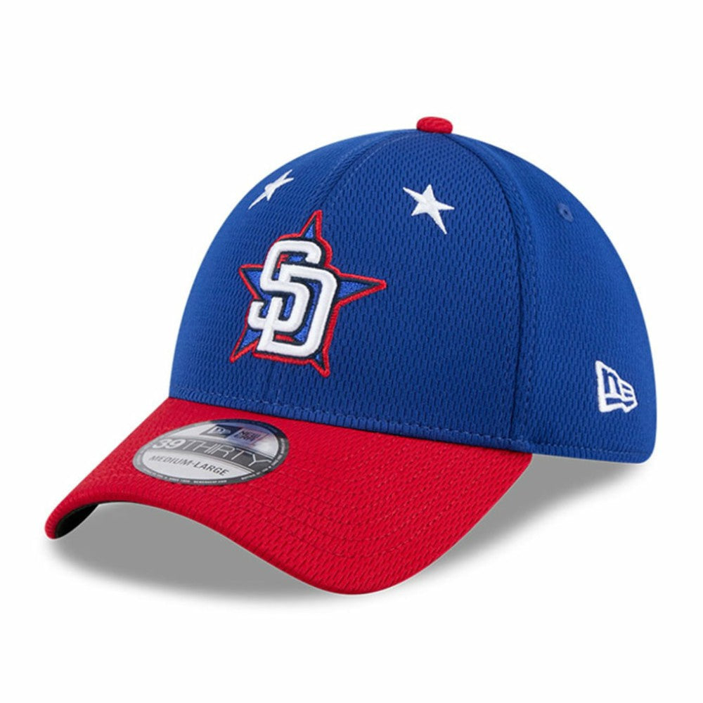 San Diego Padres 2025 MLB All-Star Game Workout 39THIRTY Flex Hat Blue/Red
