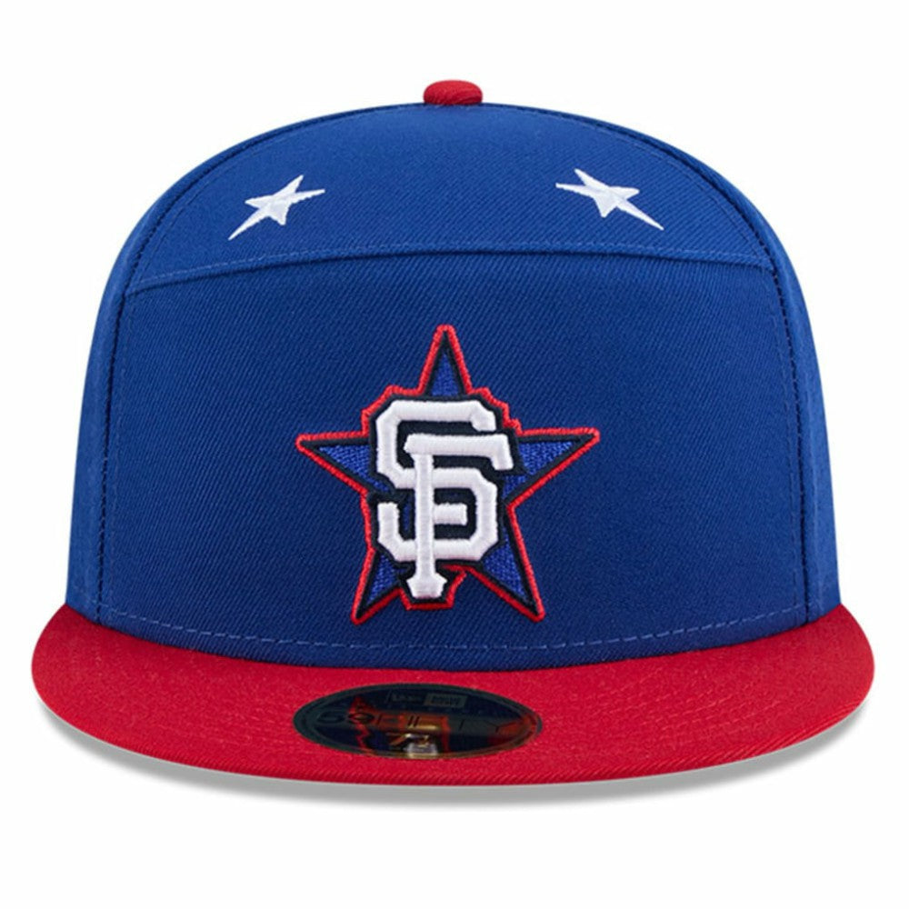 San Francisco Giants 2025 MLB All-Star Game Workout Side Patch 59FIFTY Fitted Hat Blue/Red