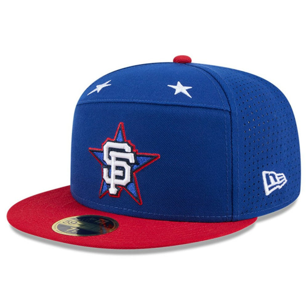 San Francisco Giants 2025 MLB All-Star Game Workout Side Patch 59FIFTY Fitted Hat Blue/Red