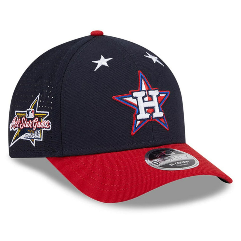 Houston Astros 2025 MLB All-Star Game Workout 9FORTY M-Crown Adjustable Hat Navy/Red