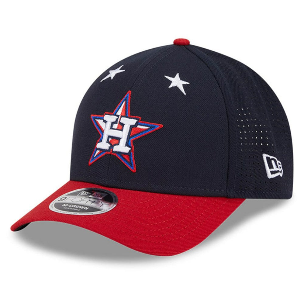 Houston Astros 2025 MLB All-Star Game Workout 9FORTY M-Crown Adjustable Hat Navy/Red