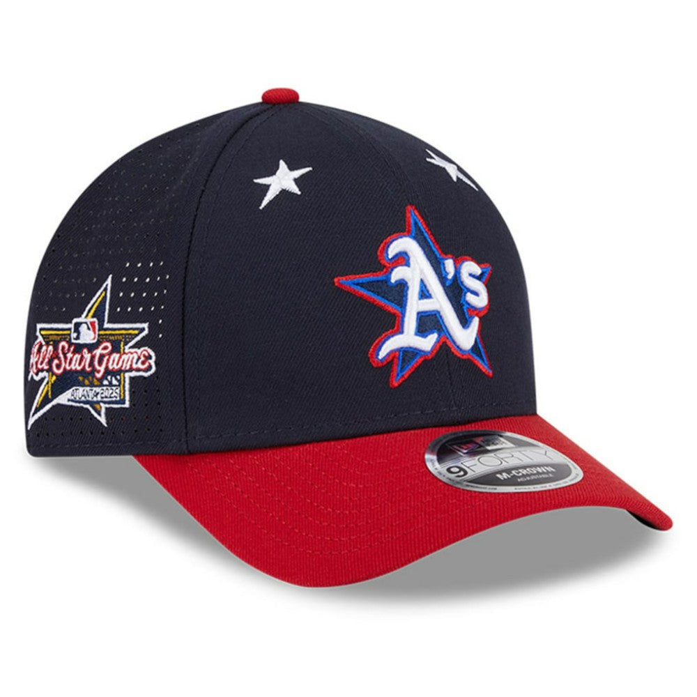 Athletics 2025 MLB All-Star Game Workout 9FORTY M-Crown Adjustable Hat Navy/Red