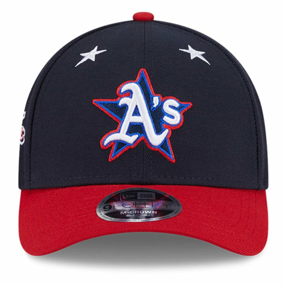 Athletics 2025 MLB All-Star Game Workout 9FORTY M-Crown Adjustable Hat Navy/Red
