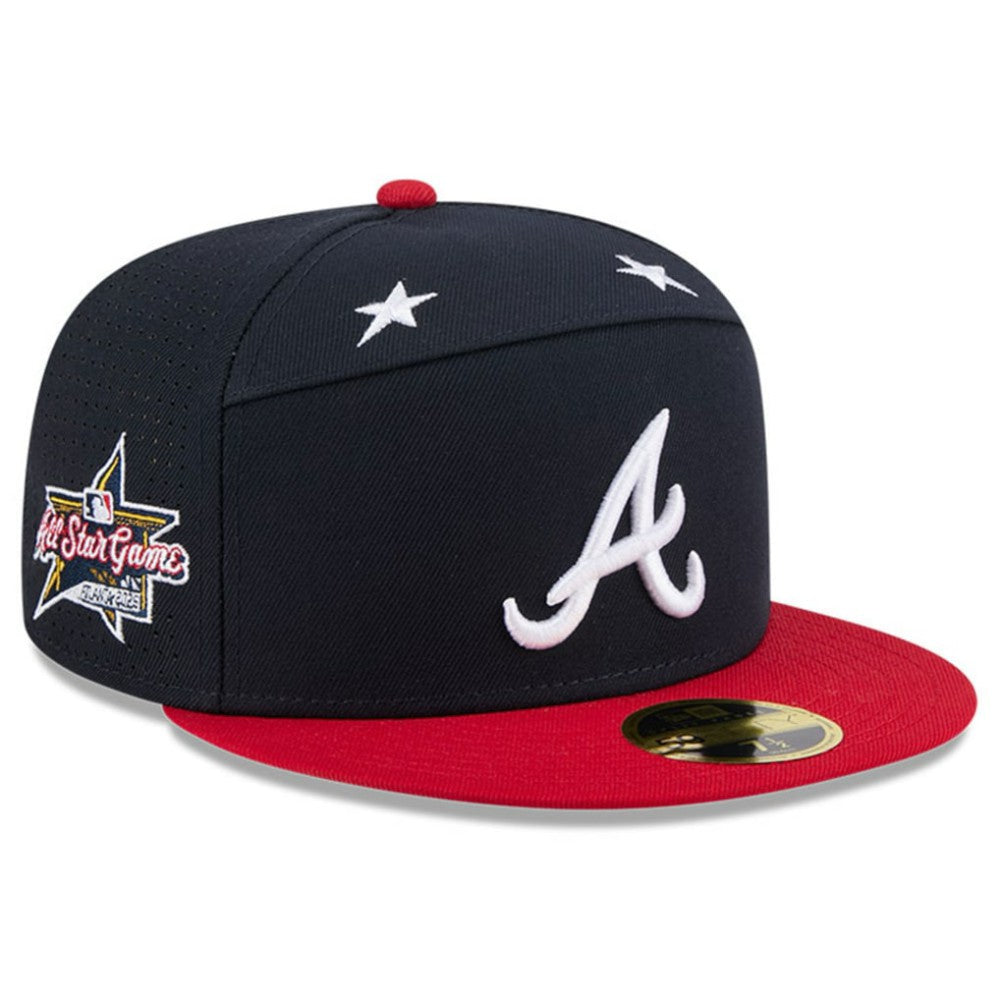 Atlanta Braves 2025 MLB All-Star Game Side Patch 59FIFTY Fitted Hat Navy/Red