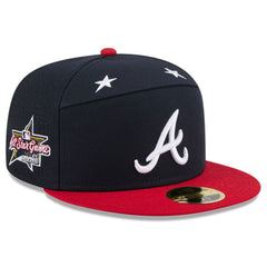 Atlanta Braves 2025 MLB All-Star Game Side Patch 59FIFTY Fitted Hat Navy/Red