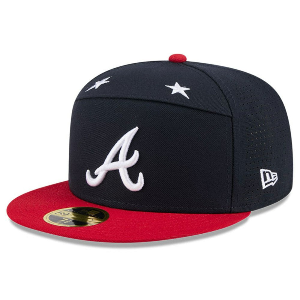 Atlanta Braves 2025 MLB All-Star Game Side Patch 59FIFTY Fitted Hat Navy/Red