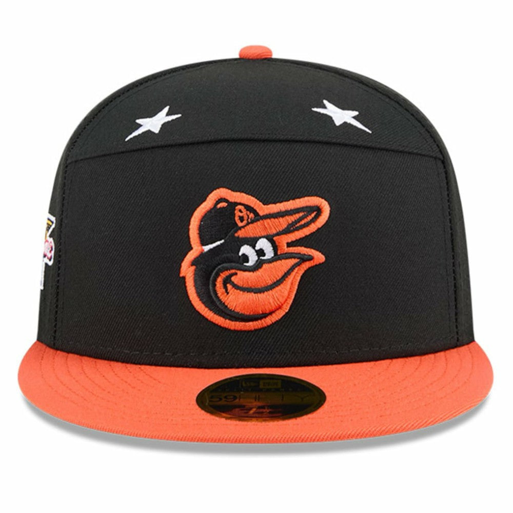Baltimore Orioles 2025 MLB All-Star Game Side Patch 59FIFTY Fitted Hat Black/Orange
