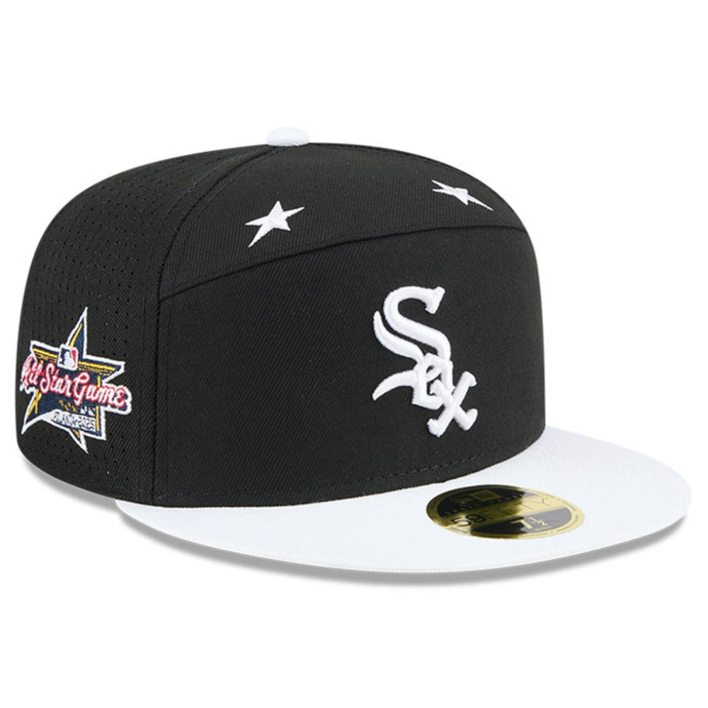 Chicago White Sox 2025 MLB All-Star Game Side Patch 59FIFTY Fitted Hat Black/White