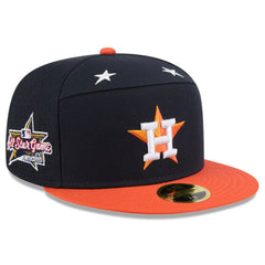 Houston Astros 2025 MLB All-Star Game Side Patch 59FIFTY Fitted Hat Navy/Orange
