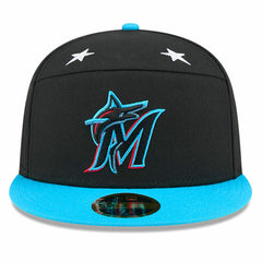 Miami Marlins 2025 MLB All-Star Game Side Patch 59FIFTY Fitted Hat Black/Blue