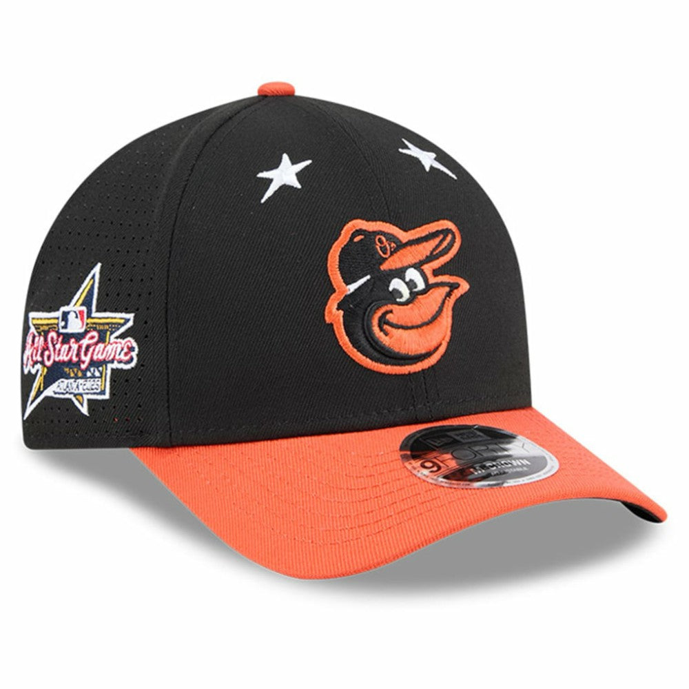 Baltimore Orioles 2025 MLB All-Star Game 9FORTY M-Crown Adjustable Hat Black/Orange