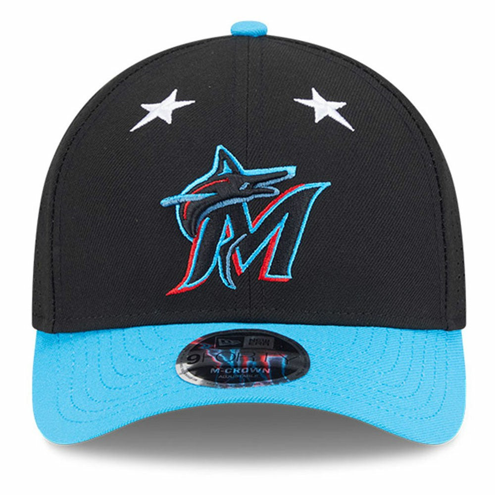 Miami Marlins 2025 MLB All-Star Game 9FORTY M-Crown Adjustable Hat Black/Blue