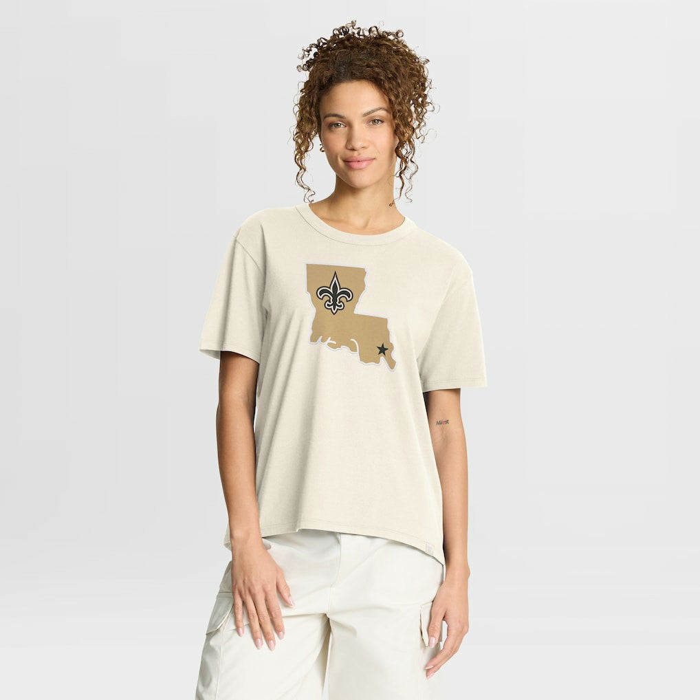 New Orleans Saints Women's Dove Legacy T-Shirt - Cream sale