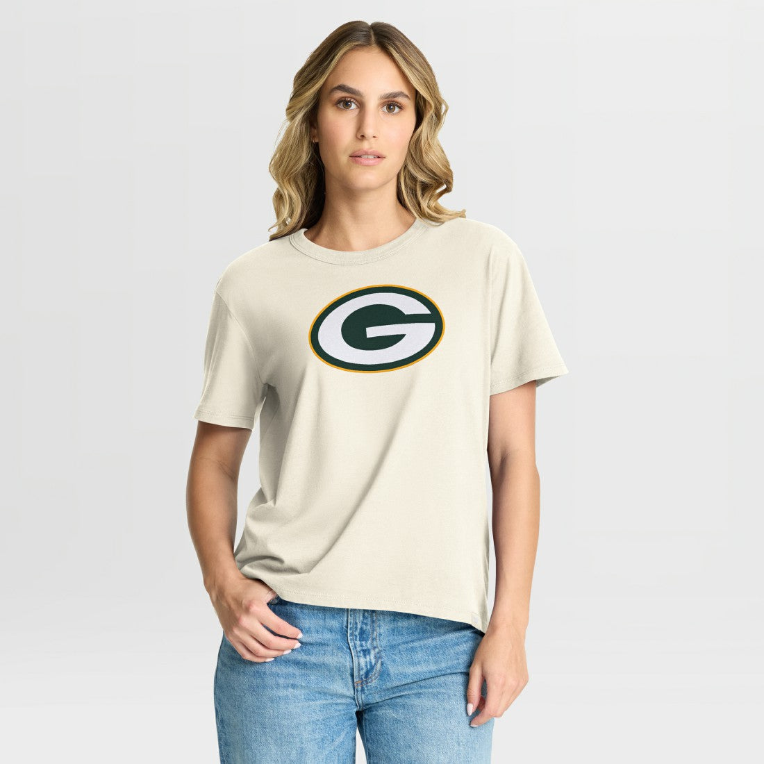 Green Bay Packers Women's Dove Legacy T-Shirt - Cream outlet