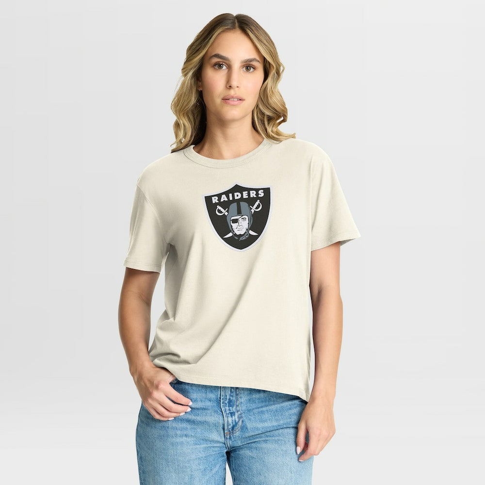 Las Vegas Raiders Women's Dove Legacy T-Shirt - Cream on sale