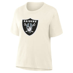 Las Vegas Raiders Women's Dove Legacy T-Shirt - Cream on sale
