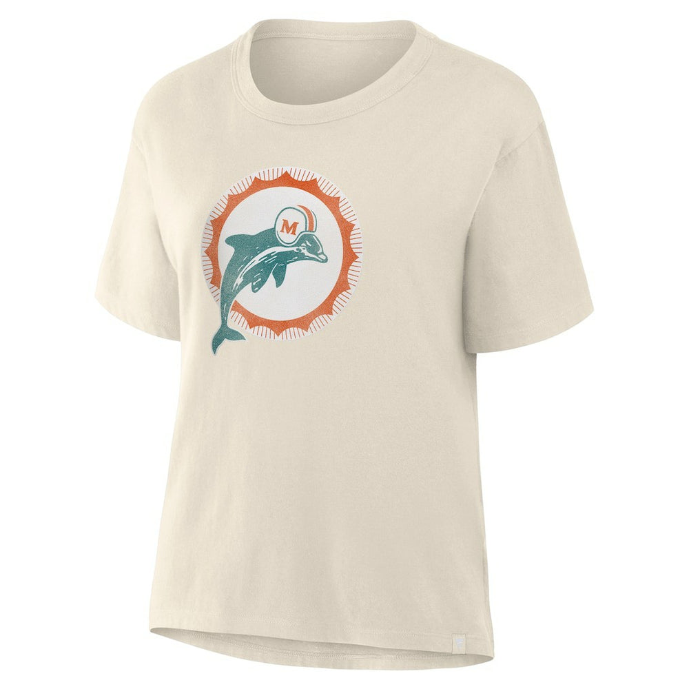 Miami Dolphins Women's Dove Legacy T-Shirt - Cream discount
