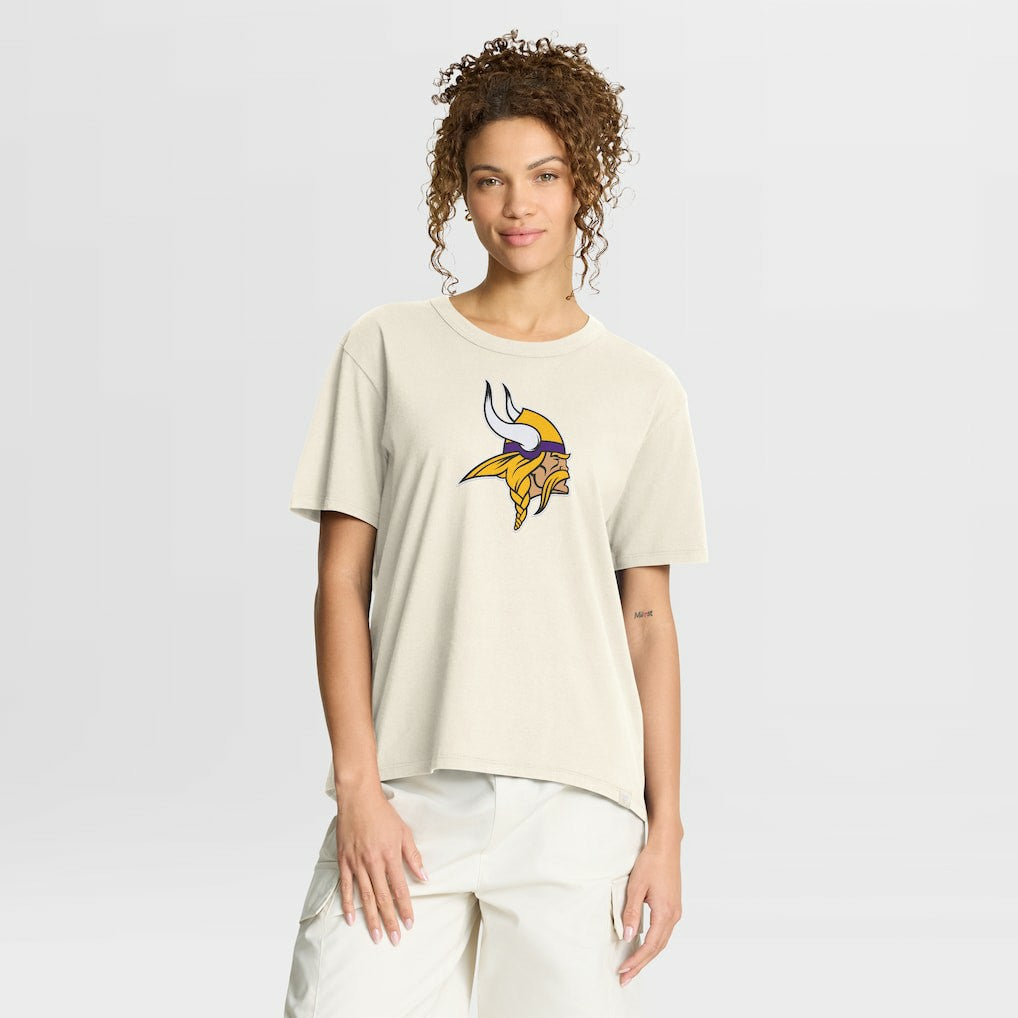 Minnesota Vikings Women's Dove Legacy T-Shirt - Cream outlet
