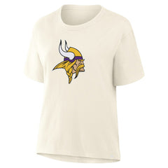 Minnesota Vikings Women's Dove Legacy T-Shirt - Cream outlet