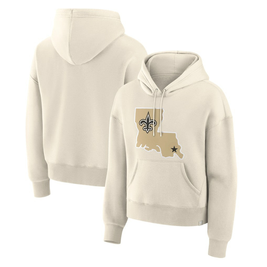New Orleans Saints Women's Dove Legacy Pullover Hoodie - Cream discount
