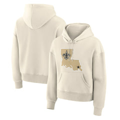 New Orleans Saints Women's Dove Legacy Pullover Hoodie - Cream discount