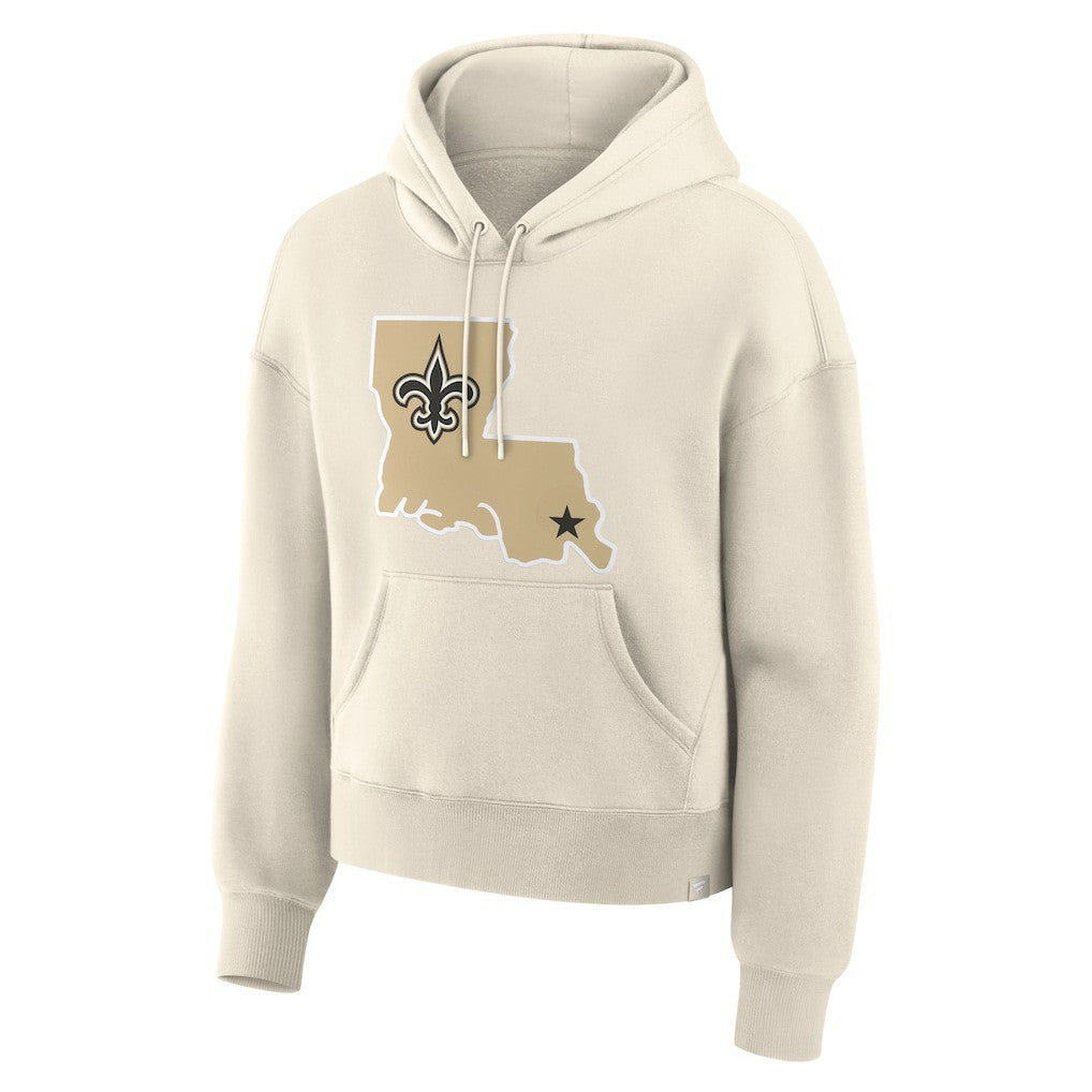 New Orleans Saints Women's Dove Legacy Pullover Hoodie - Cream discount