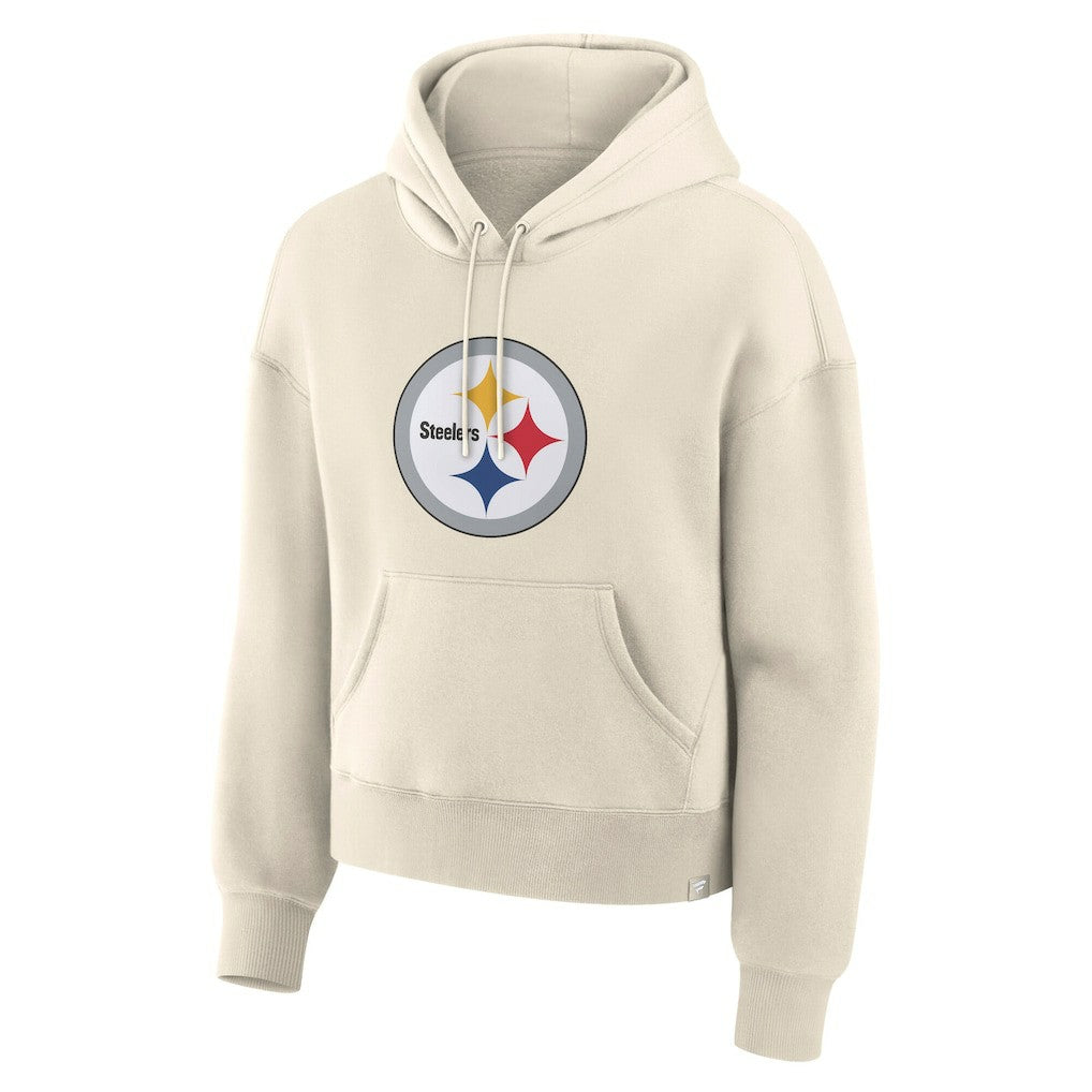 Pittsburgh Steelers Women's Dove Legacy Pullover Hoodie - Cream sale