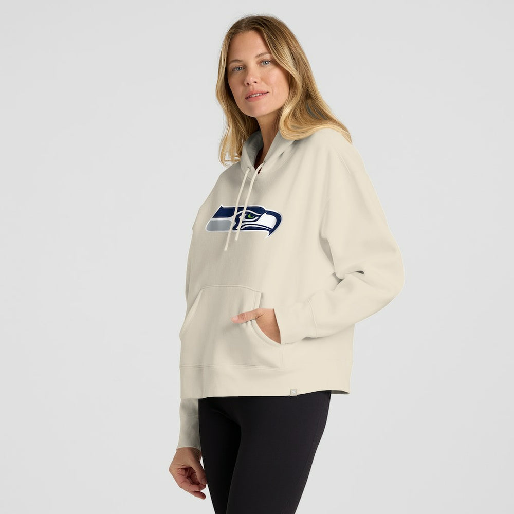 Seattle Seahawks Women's Dove Legacy Pullover Hoodie - Cream outlet
