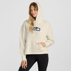 Seattle Seahawks Women's Dove Legacy Pullover Hoodie - Cream outlet