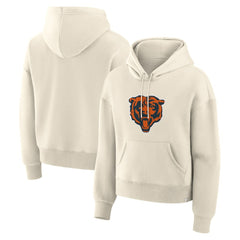 Chicago Bears Women's Dove Legacy Pullover Hoodie - Cream for sale