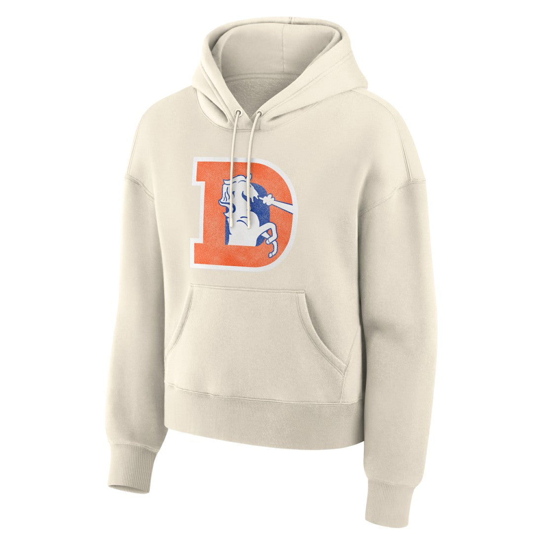 Denver Broncos Women's Dove Legacy Pullover Hoodie - Cream for sale