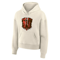 Cleveland Browns Women's Dove Legacy Pullover Hoodie - Cream cheap