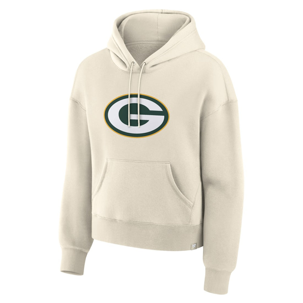 Green Bay Packers Women's Dove Legacy Pullover Hoodie - Cream sale