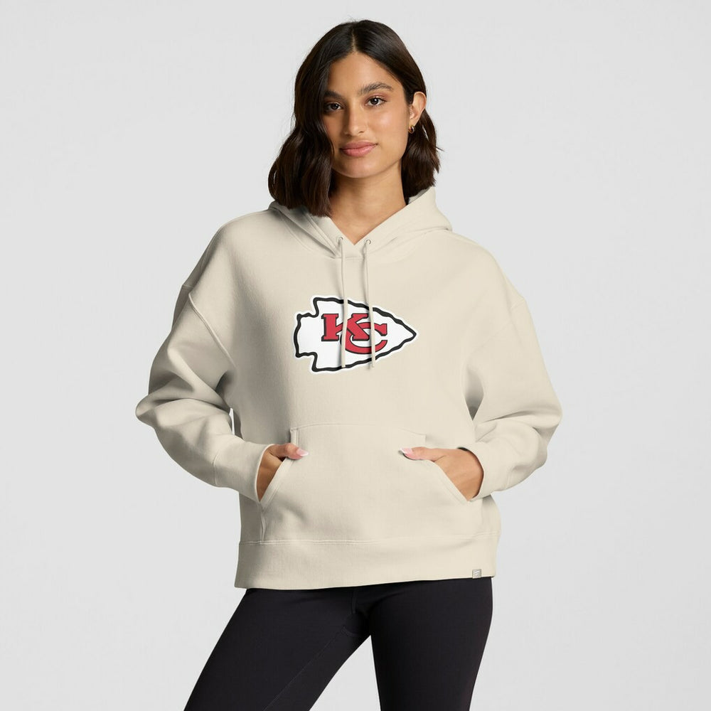 Kansas City Chiefs Women's Dove Legacy Pullover Hoodie - Cream sale