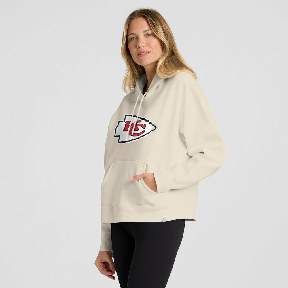 Kansas City Chiefs Women's Dove Legacy Pullover Hoodie - Cream sale