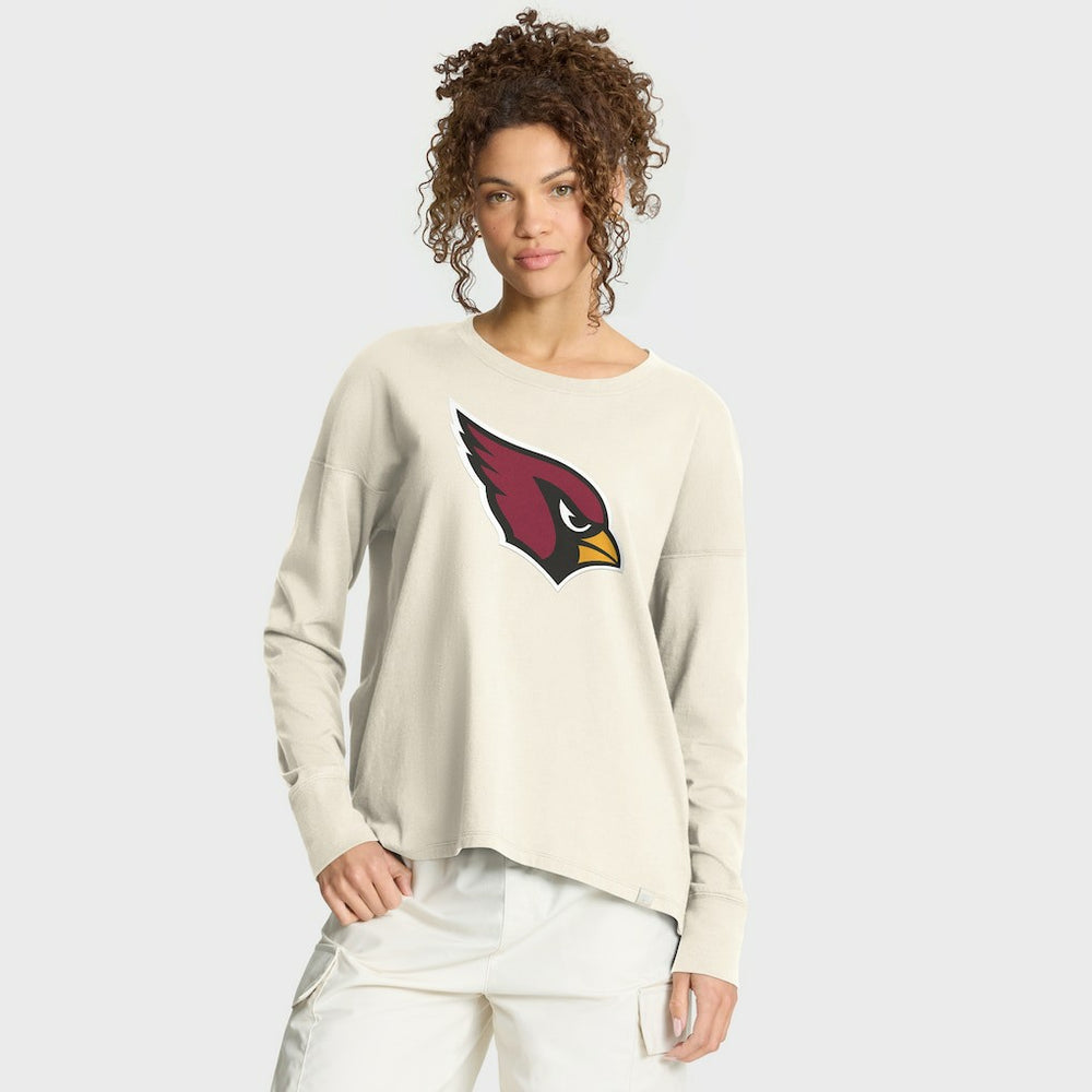 Arizona Cardinals Women's Dove Legacy Long Sleeve T-Shirt - Cream sale