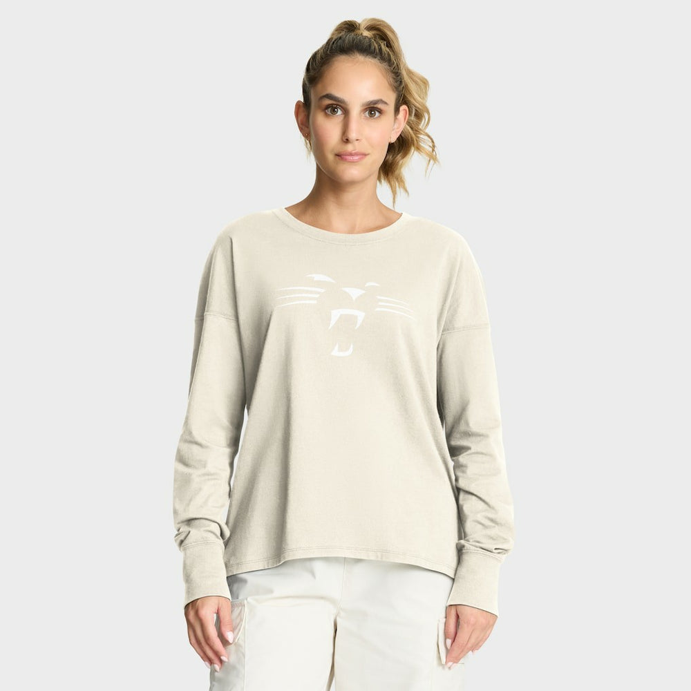 Carolina Panthers Women's Dove Legacy Long Sleeve T-Shirt - Cream online