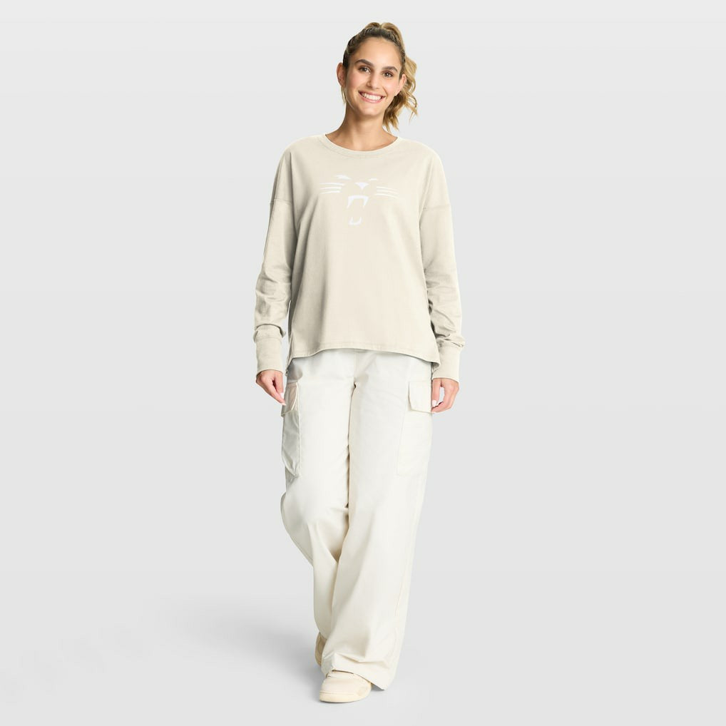 Carolina Panthers Women's Dove Legacy Long Sleeve T-Shirt - Cream online