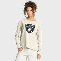 Las Vegas Raiders Women's Dove Legacy Long Sleeve T-Shirt - Cream sale
