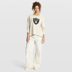 Las Vegas Raiders Women's Dove Legacy Long Sleeve T-Shirt - Cream sale