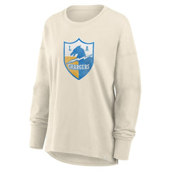 Los Angeles Chargers Women's Dove Legacy Long Sleeve T-Shirt - Cream outlet