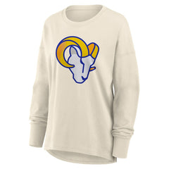 Los Angeles Rams Women's Dove Legacy Long Sleeve T-Shirt - Cream discount