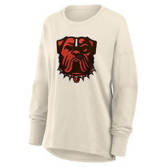 Cleveland Browns Women's Dove Legacy Long Sleeve T-Shirt - Cream on sale
