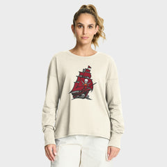 Tampa Bay Buccaneers Women's Dove Legacy Long Sleeve T-Shirt - Cream for sale