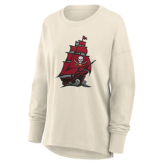 Tampa Bay Buccaneers Women's Dove Legacy Long Sleeve T-Shirt - Cream for sale
