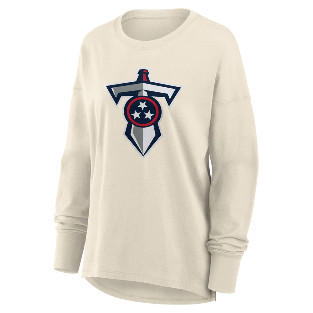 Tennessee Titans Women's Dove Legacy Long Sleeve T-Shirt - Cream sale