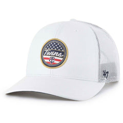 Minnesota Twins Homage Adjustable Trucker Hat White