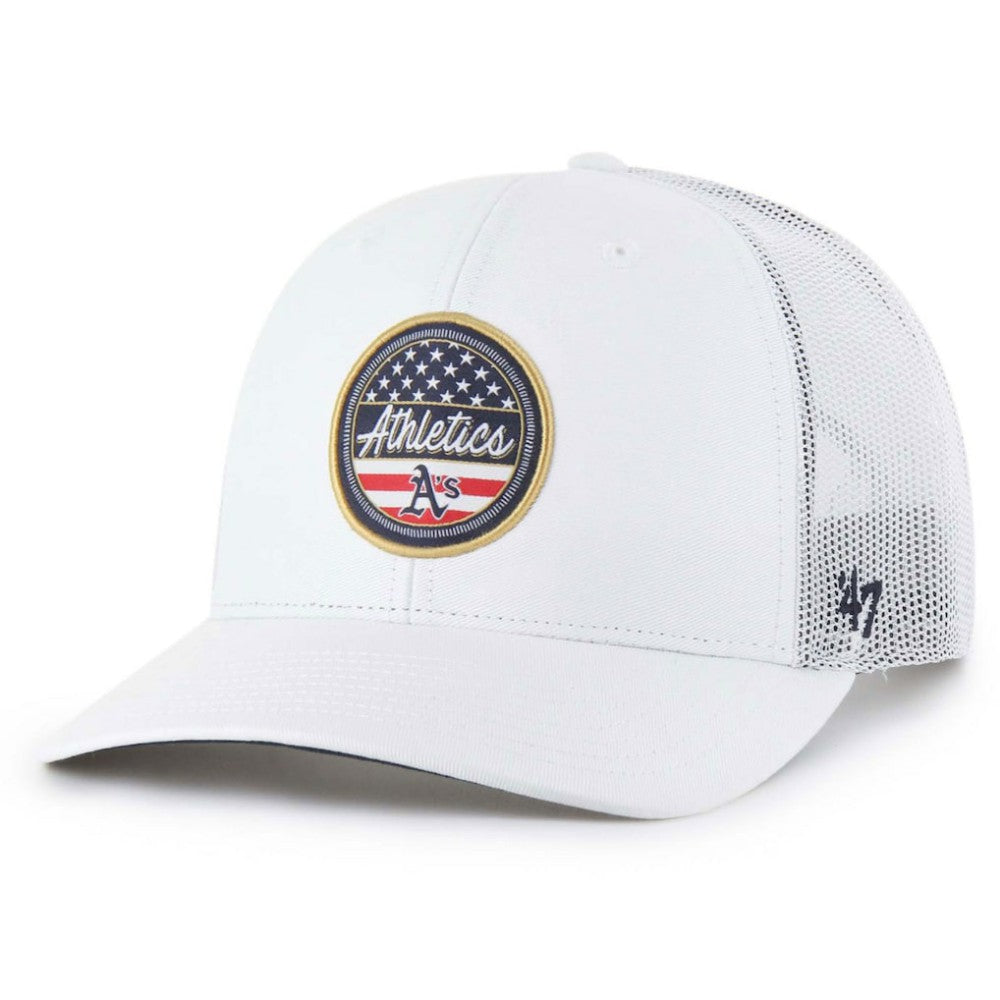 Athletics Homage Adjustable Trucker Hat White