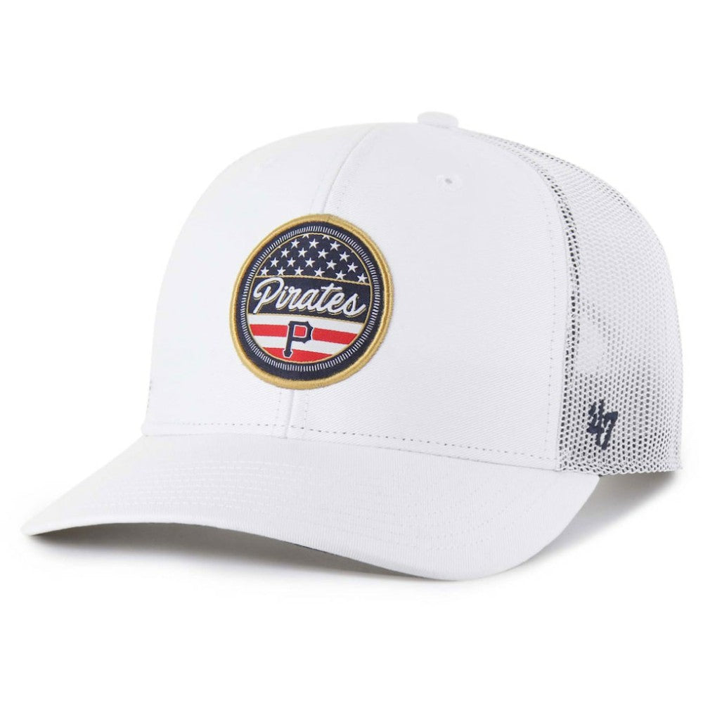 Pittsburgh Pirates Homage Adjustable Trucker Hat White