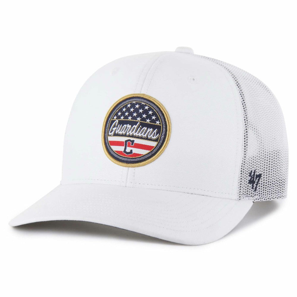Cleveland Guardians Homage Adjustable Trucker Hat White